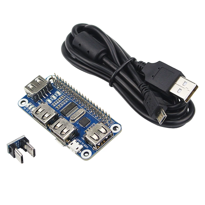 Raspberry Pi 4 Модель B 4 порта usb-хаб шляпа для расширения платы USB к UART для последовательной отладки для Raspberry Pi 4/3 B+/Zero W