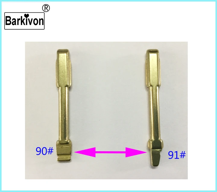 Barkivon 90#91# Флип обложка сменная латунь НЕОБРАБОТАННАЯ Заготовка ключа для Ford Mondeo ключи для Jaguar blade