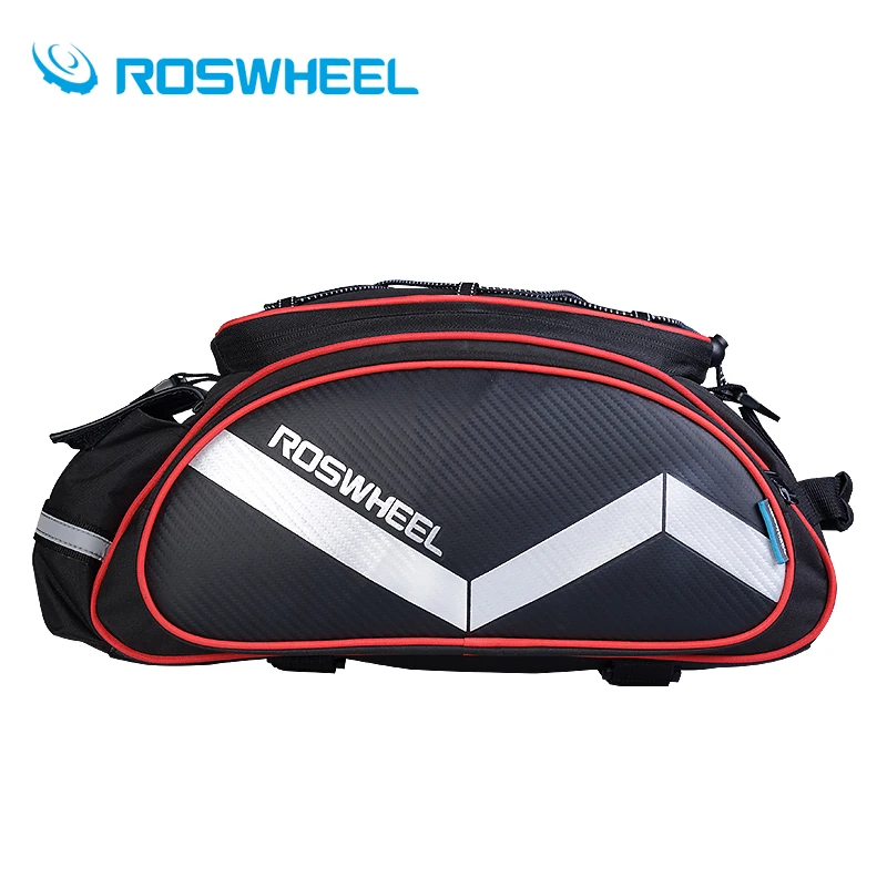 Nueva bolsa de Bicicleta Roswheel multifunción 13 l cola de Bicicleta bolsa trasera sillín ciclismo Bicicleta cesta Rack maletero bolsa hombro bolso