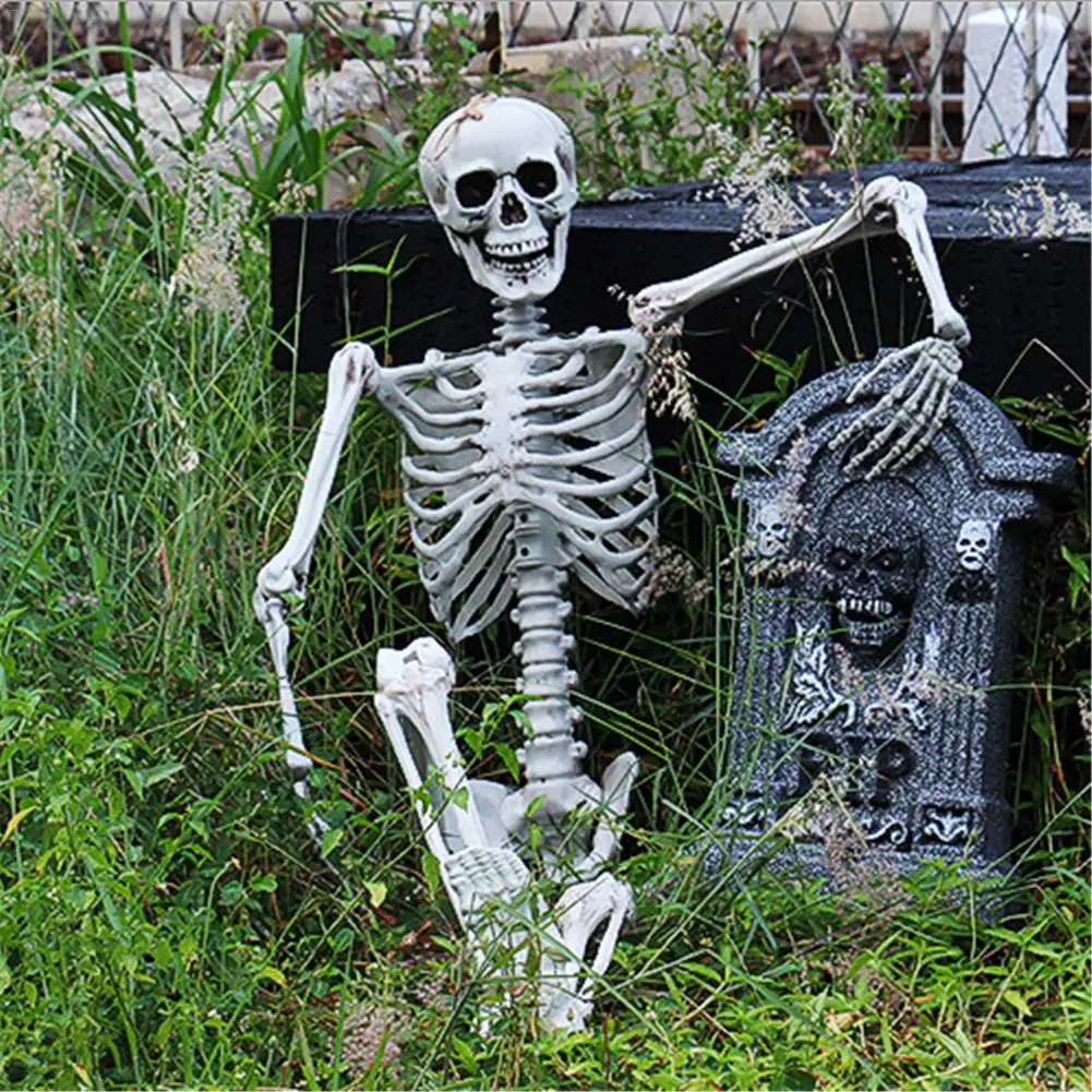 Хэллоуин реквизит моделирования человека ПВХ скелет украшения номер побег декоративные реквизит