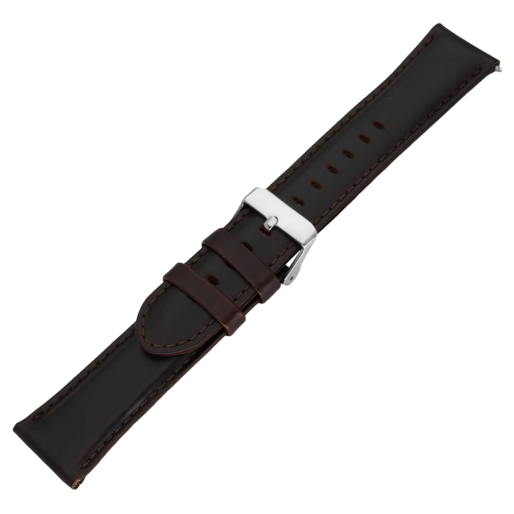 Ремешок из натуральной кожи для мужских и женских часов Seiko быстросъемный