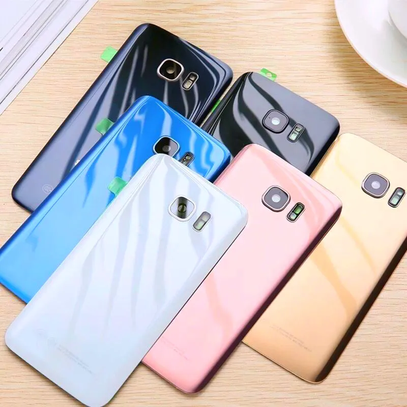 

For Samsung Galaxy S7 G930 SM-G930F,S7 Edge G935 SM-G935F Back Housing Battery Door Cover Rear Phone Case+LOGO+Adhesive Gule