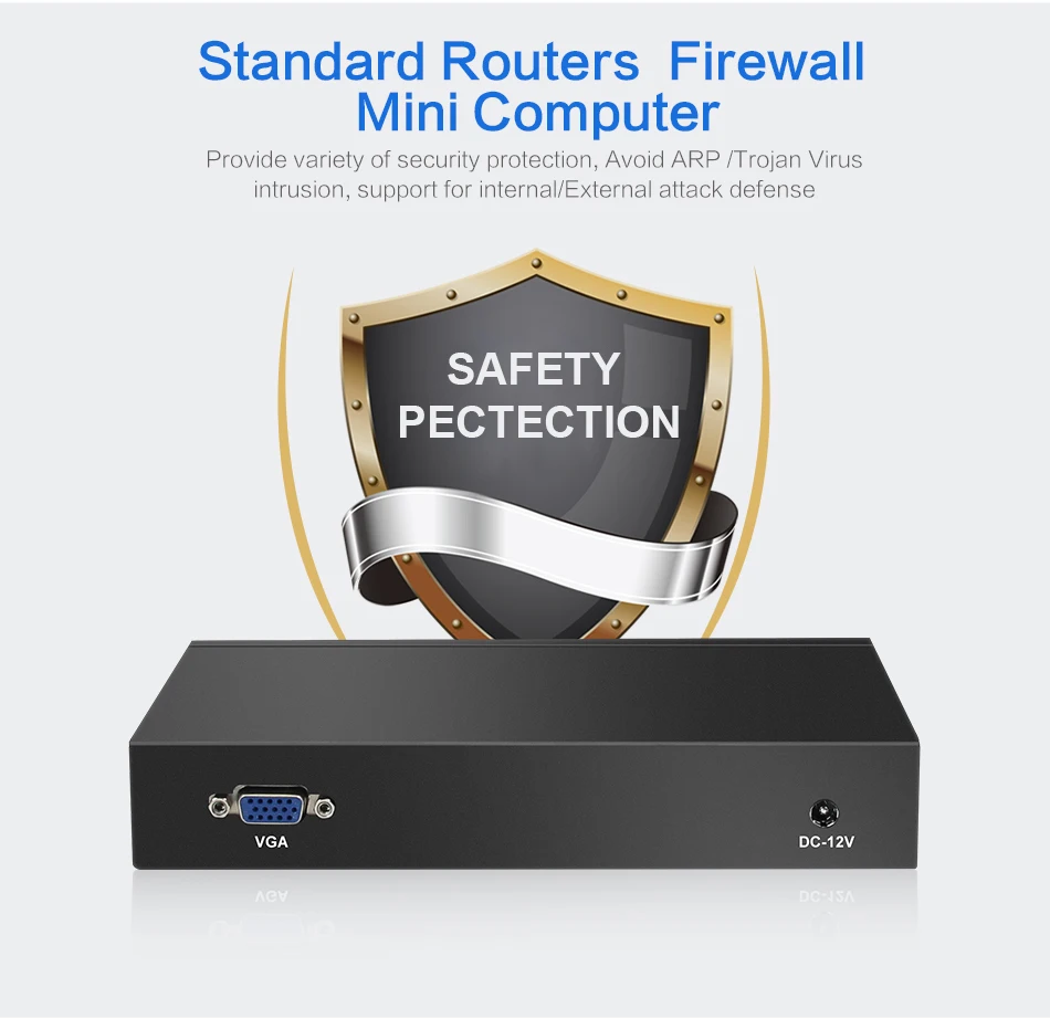 XCY البسيطة PC 6 LAN إيثرنت جيجابت منافذ متعددة NIC تشغيل لينة راوتر Pfsense جدار الحماية سيليرون 1037U CPU بدون مروحة minipc الخادم