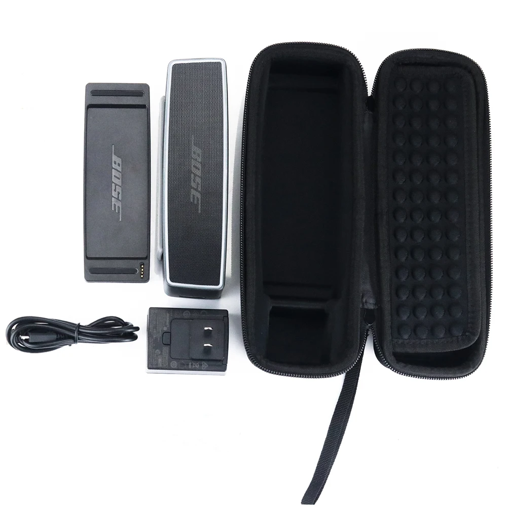 Жесткий чехол EVA для Bose Soundlink Mini I/II& Soundlink Mini 1/2 Bluetooth динамик. Подходит для usb-кабеля и зарядного устройства