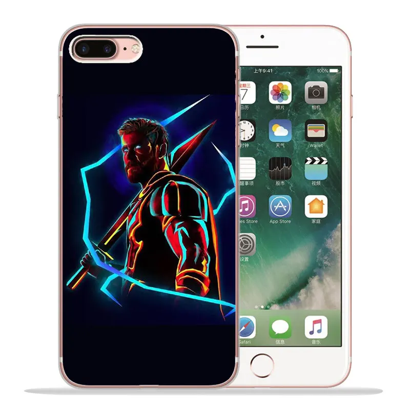 Роскошный чехол Marvel для iPhone X, XR, XS, Max, 5, 5S, SE, 6, 6 S, 7, 8 Plus, силиконовый чехол, чехол, Capinha Etui, Железный человек, Тор, ракета - Цвет: 1045