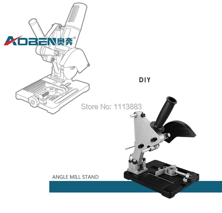 Угловая шлифовальная машина стенд для небольших измельчители с Диаметр 115 мм и 125 мм