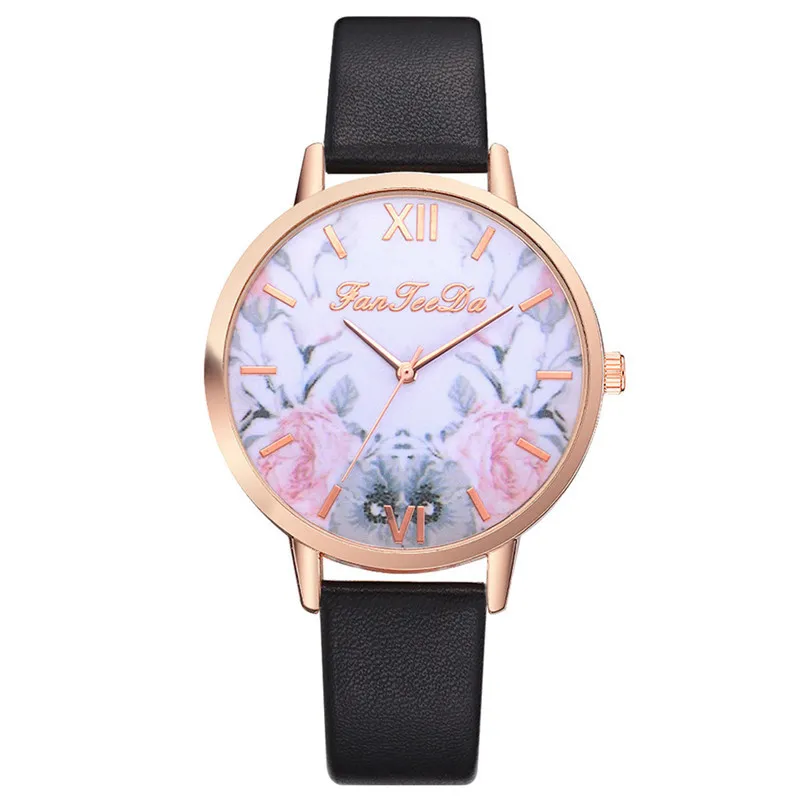 2018 Montre Femme Top Brand Luxury Women Watches leather band watch Analog Quartz Wrist Watch Clock relogio feminino J13#N (2)