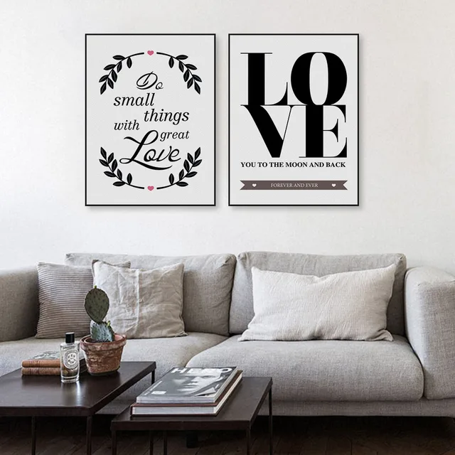 Nordic Minimalist Black White Love Quotes A60 Art Print Poster Wall Extraordinary Love Quote Picture Frames Nordic Minimalist Black White Love Quotes A60 Art Print Poster Wall Extraordinary Love Quote Picture Frames