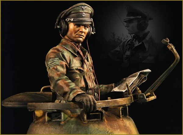 Assembly Scale 1 10 WWII German tank drivers figure WWII Resin Model Free Shipping Unpainted