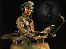 Assembly Scale 1 10 WWII German tank drivers figure WWII Resin Model Free Shipping Unpainted
