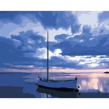 DIY Ручная роспись маслом jin цифровая живопись по номерам картины маслом китайская прокрутка Картины домашний декор