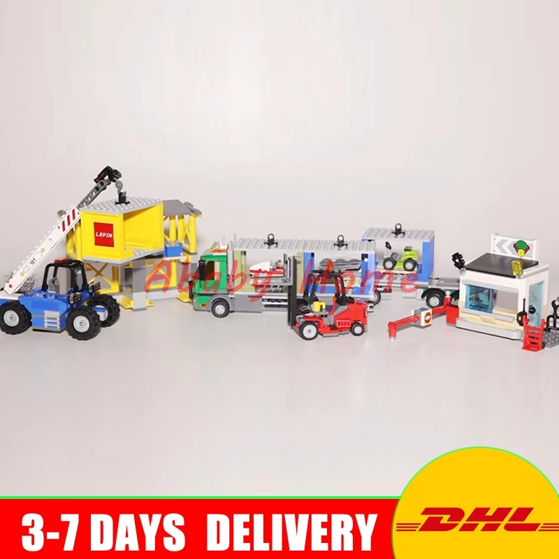 

Lepin 02082 New 829Pcs City Series The Cargo Terminal Set DIY Toys 60169 Building Blocks Bricks Children Educational Gifts Model