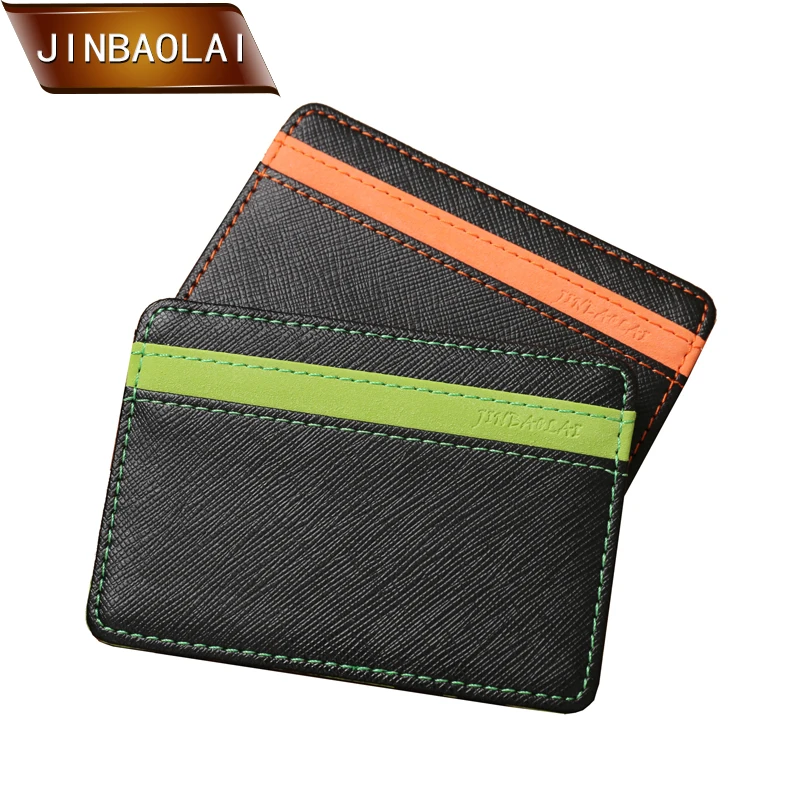

JINBAOLAI Fashion Men Magic Wallet Money Clip PU Leather Funny Magic Wallet Credit Card Mini Purse