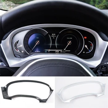 

For BMW X3 G01 2018 19 accessories ABS Chrome / Carbon Style Car Instrument Desk Dashboard Frame Trim Cover Sequin Car styling
