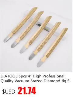 SHDIATOOL 5 шт. 4 "высокое качество Professional ВАКУУМНОЙ ПАЙКИ Diamond ножовочное полотно для камня, очень быстро резка скорость и долгий срок службы