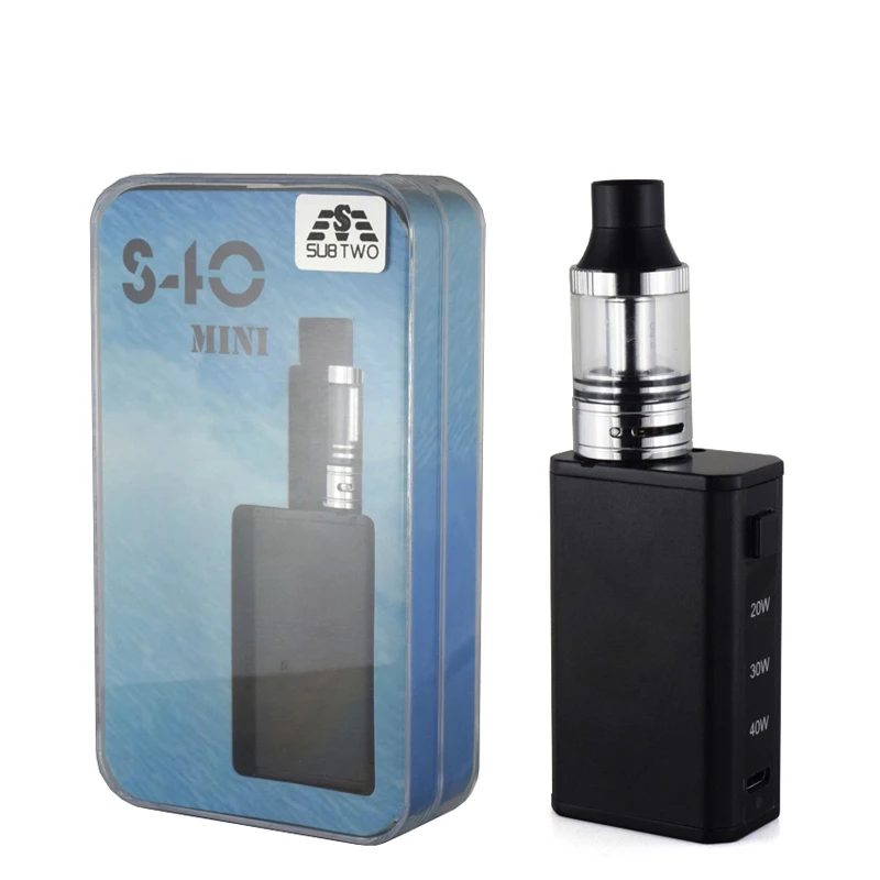 5PCS-S40-mini-Box-Mod-variable-wattage-e-cigarettes-kit-tank-20w-40w-e-cigarette-Vape
