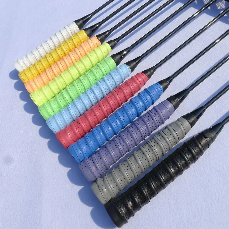 10 pcs لا شعار إيفا مضاد للانزلاق تنس مضرب Overgrip الريشة مضارب أكثر من القبضات