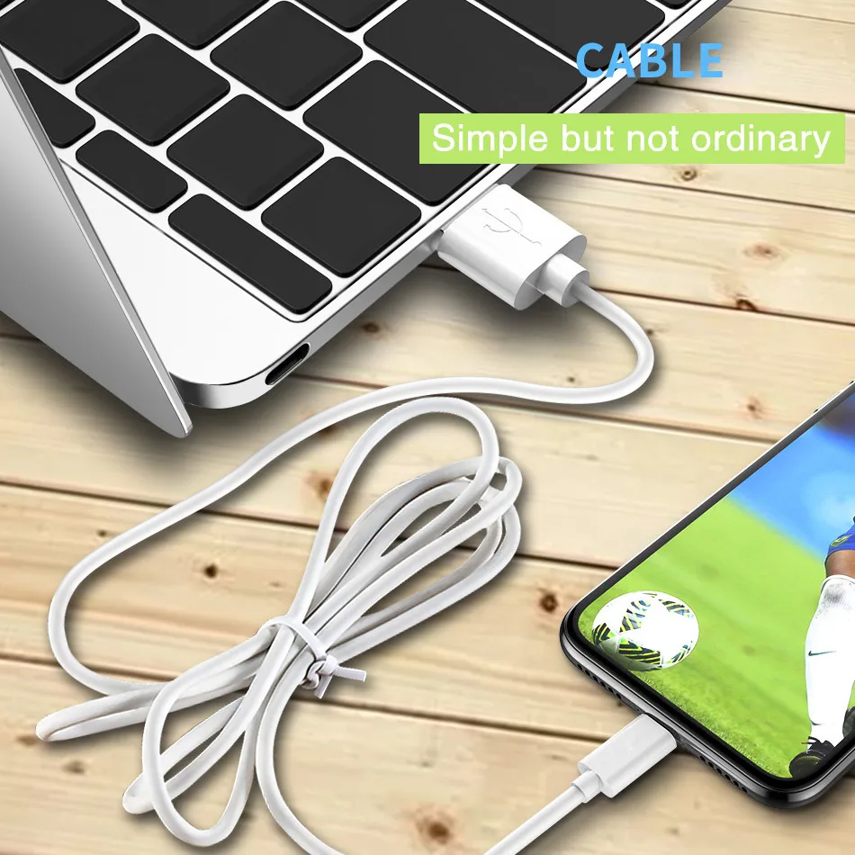USB кабель для iPhone X 8 7 6 5 6s 1 м 2.4A быстрой зарядки синхронизации данных 5s 5C SE iPad Usb