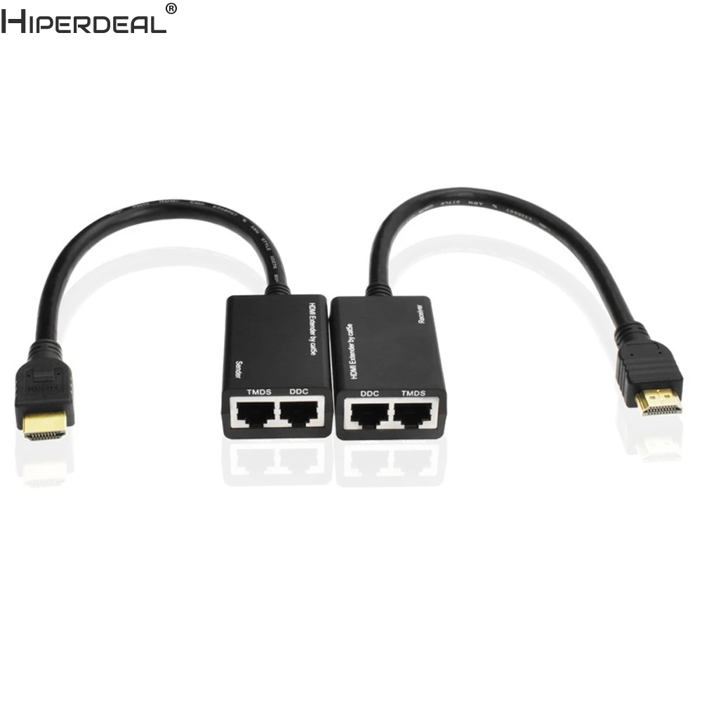 HIPERDEAL HDMI по RJ45 CAT5e CAT6 LAN Ethernet балун расширитель ретранслятор до 100ft1080P Oct30 HW|extender