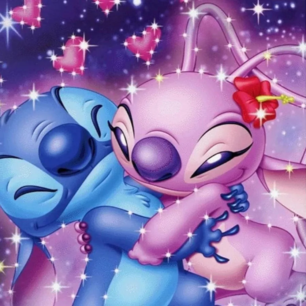 

5D Diy Diamond Painting Cartoon little monster Full Square Drill Diamond embroidery diy Lilo & Stitch Mosaic sale FDS975