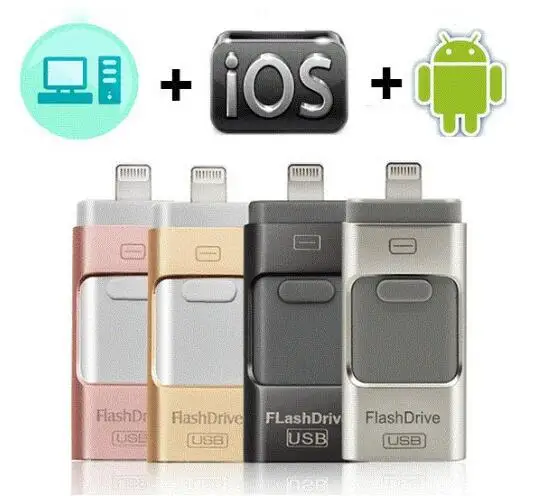 

USB Flash 3.0 Drive For iPhone X/8/7/7 Plus/6/6s/5/SE/ipad OTG Pen Drive HD Memory Stick 8GB 16GB 32GB 64GB 128GB Pendrive usb