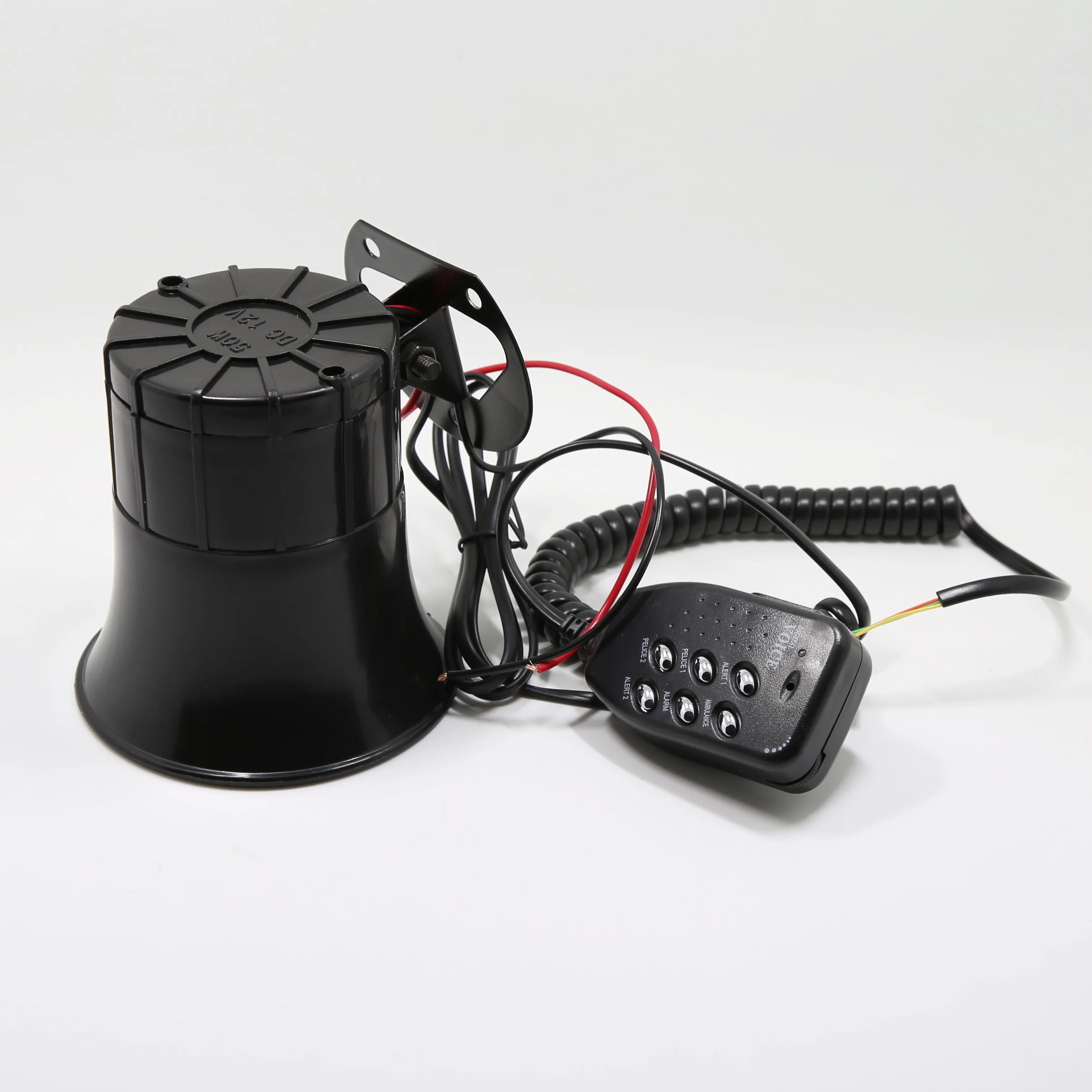  New Air Horn Siren Speaker for Auto Car Boat Megaphone with Loud Speaker Siren 12V Loud 6 Sounds