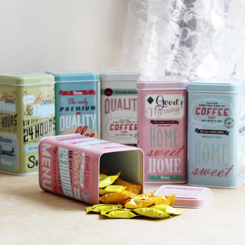 

6pc/lot cubic Big szie European style storganizer boxes,tin tea box, storage case,household goods,iron tea box/candy box