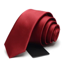 Новая Корейская версия бренд 5 см галстуки для мужской формальный деловой Повседневное Свадебные узкий галстук шелковый красный сплошной Цвет Gravata HB02