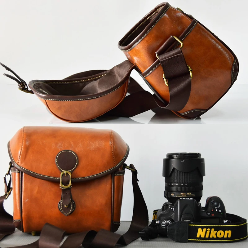 

Retro PU DSLR Camera Bag Case For Nikon D810 D610 D7200 D5300 D3300 D3200 D5600 D5500 D5200 D5100 D750 D70 D90 D80 D7000 D7100