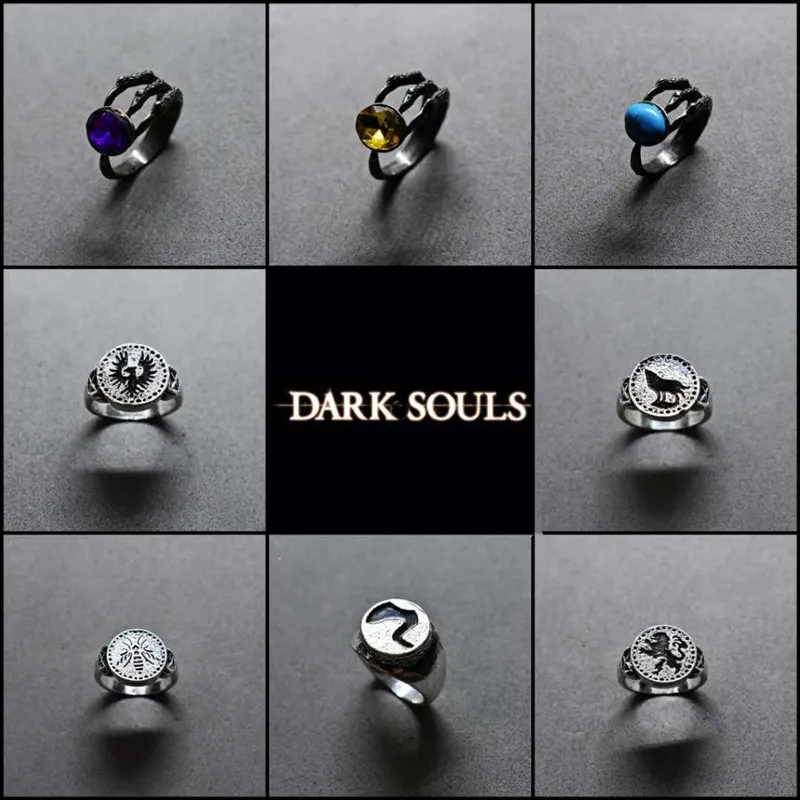 New Demon Paw crystal Ring men and women fashion jewelry