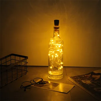 

2M LED Garland Copper Wire Corker String Fairy Lights for Glass Craft Bottle New Year/Christmas/Valentines Wedding Decoration