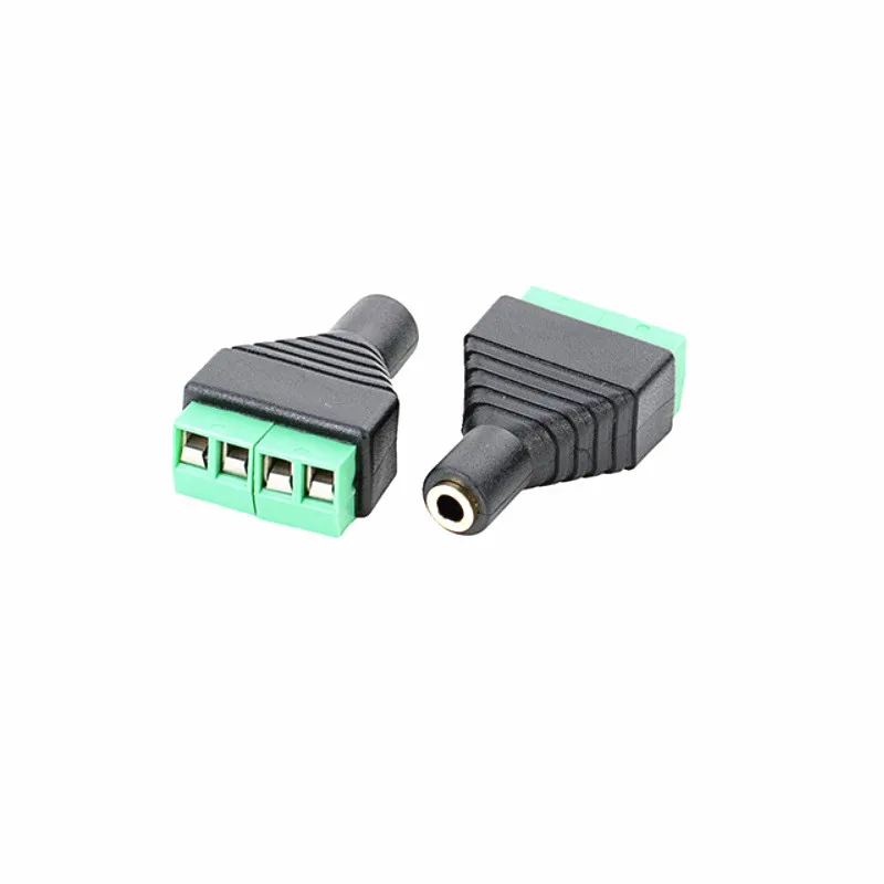 10 шт./лот DIY позолоченный 4P 3 5 мм Женский не паяльник для наушников аудио стерео