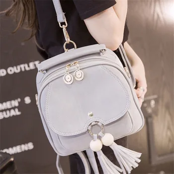 

082118 new hot yesetn lady small tassel backpack