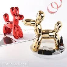 Modern Ceramic Balloon Dog Piggy Box Cute Kids Gift Home Decoration Cash Coin Saving Box Creative House Money Box Balloon Dog