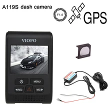 Free shipping!A119S V2 2.0″ Super Capacitor Novatek 96660 HD 1080p GPS Car Dashcam Camera DVR + CPL + hardwire cable