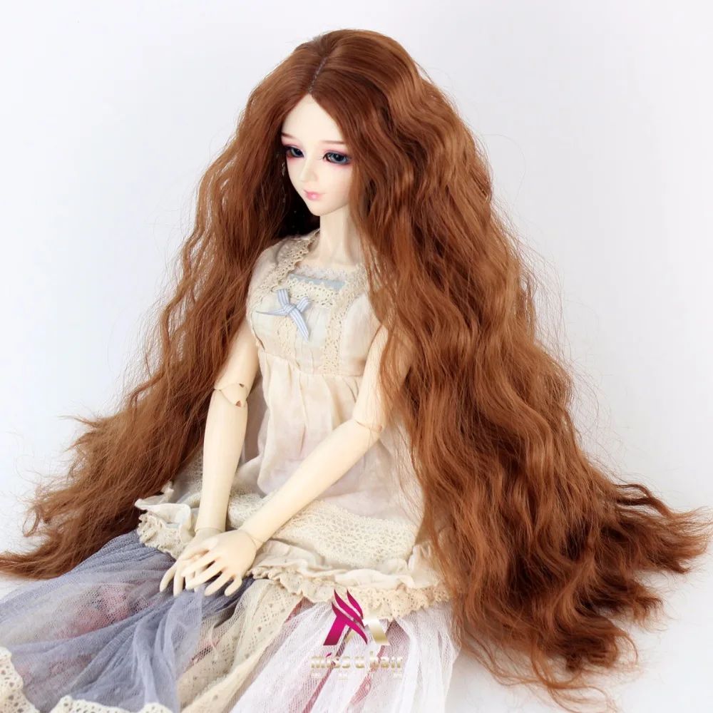 Miss U Hair 1/4 7 8 дюймов и длинный курчавый BJD кукольный парик для волос Средний центр