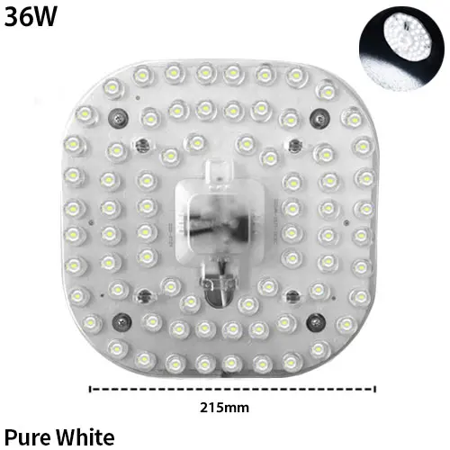 Hontiey 220 В светодиодный модуль 12 Вт 18 Вт 24 Вт SMD2835 светодиодный светильник для Светодиодный s Celling Pane лампа Энергосберегающая Внутреннее освещение белый - Цвет: 36w White
