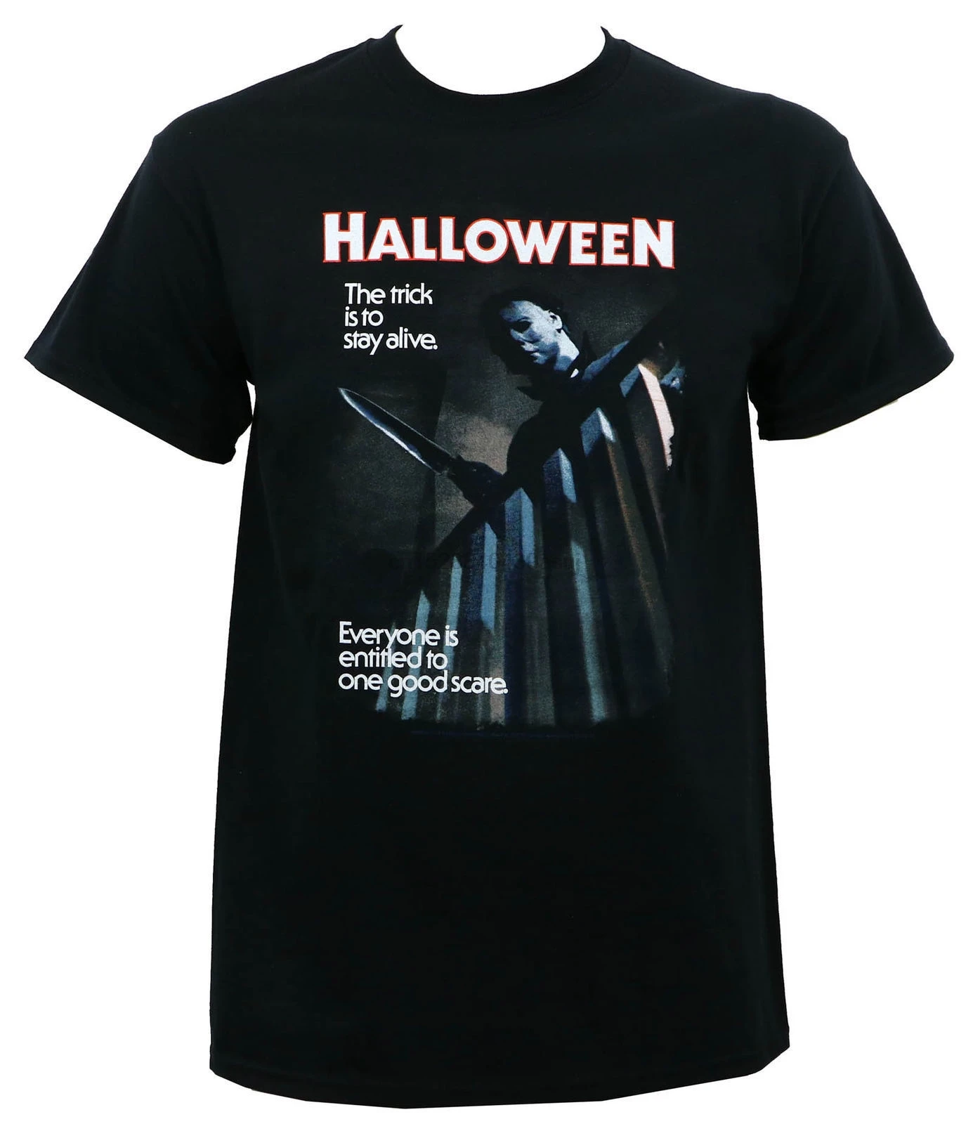 

Authentic HALLOWEEN Movie One Good Scare Michael Myers T-Shirt SML 2345XL F337 Cartoon t shirt men Unisex New Fashion