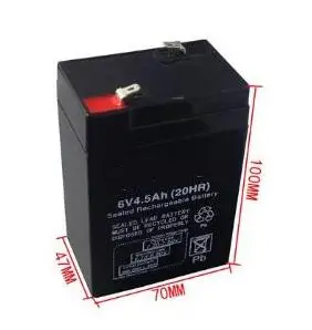 

Free shipping 6V 4.5AH lead acid battery rechargeable battery Children's electric car battery