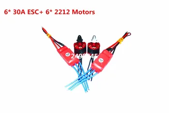 

6x 2212 920KV Brushless Motor + 6x 30A SimonK ESC for Quad Multirotor X525 F450