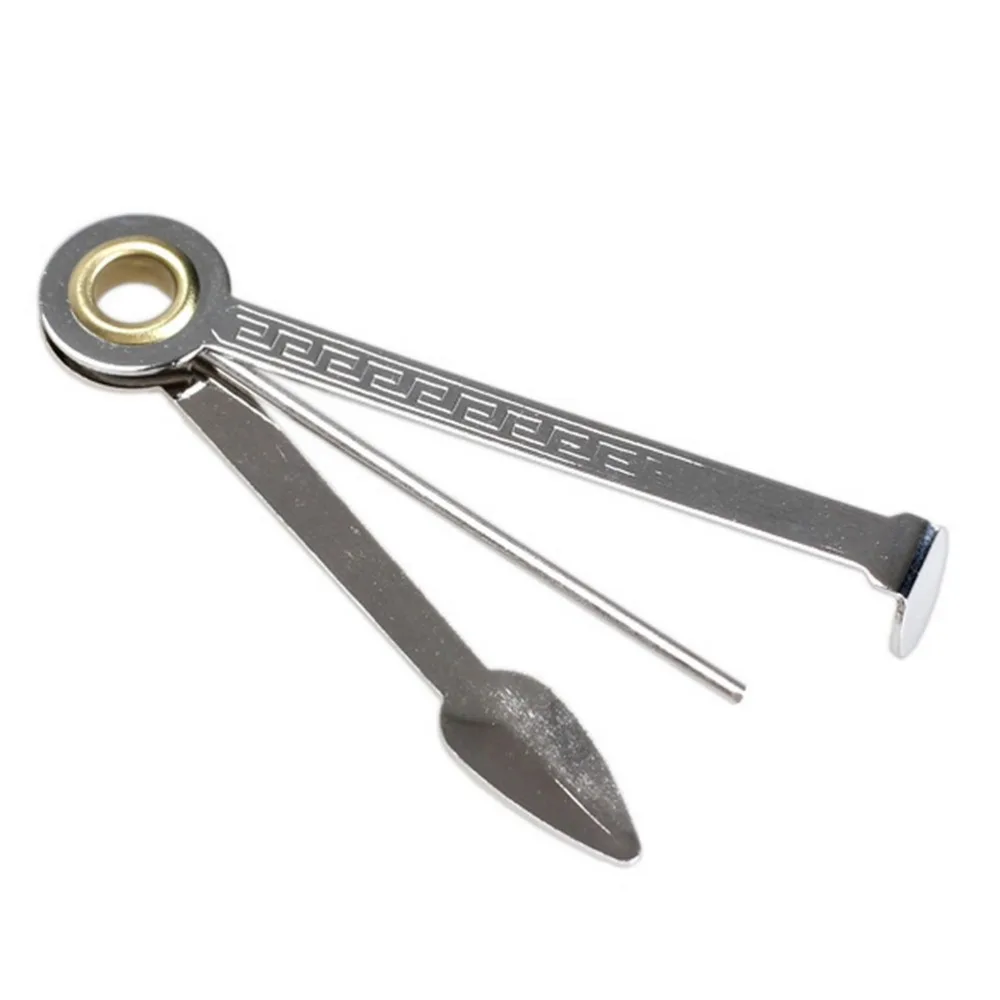 3in1 Smoking Pipe Cleaner Cleaning Tool With Leather Bag Reamers Tamper