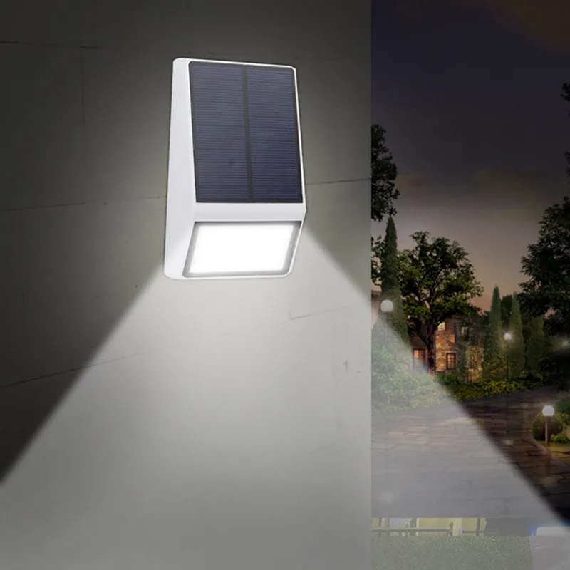 2x LED Solar Light 2835 SMD 15 Powered Wall Mount Night Lamp Waterproof lampe solaire for Outdoor Lighting Garden | Лампы и освещение