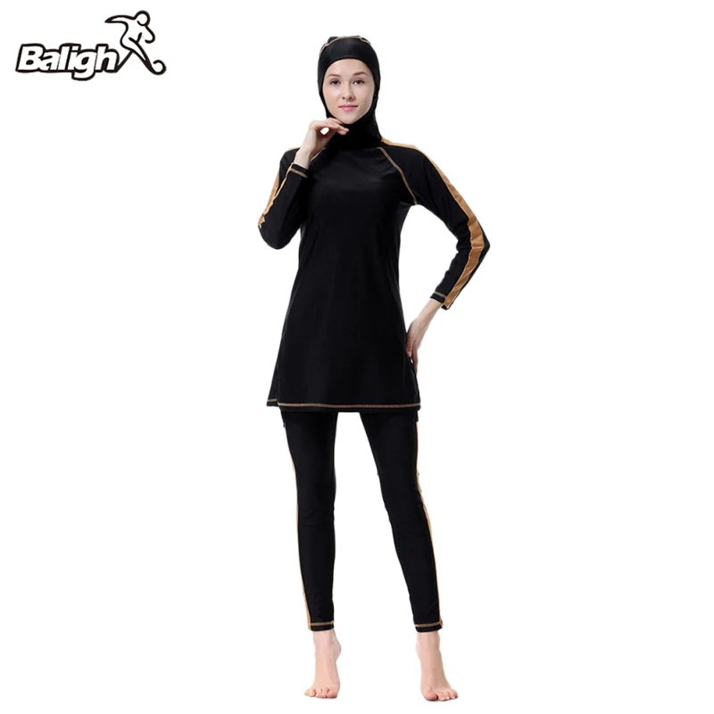 

Balight 3pcs/set New Muslim Swimsuit Ladies' Swimwear Modest Swimwear Muslim Swimming Clothes