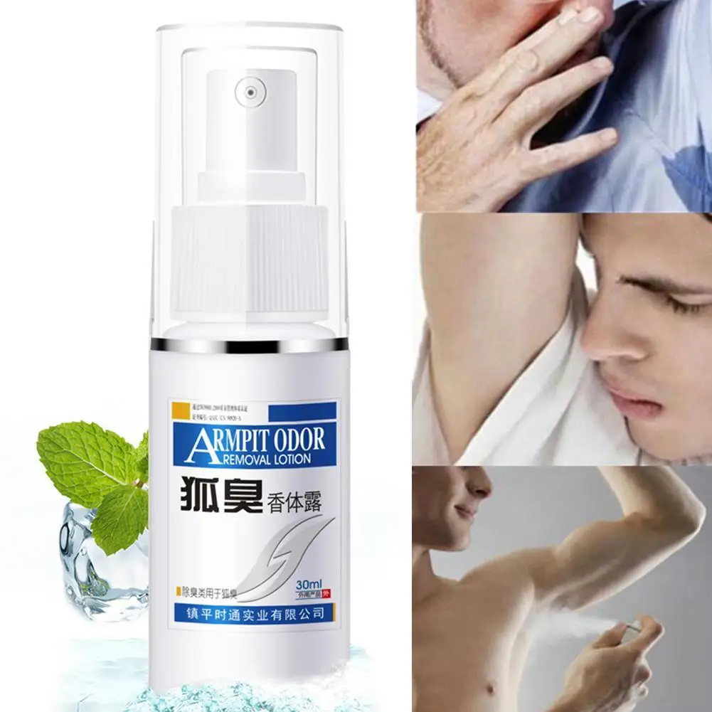 

30ml Deodorant Spray Body Scents Antiperspirant Spray Underarm Odor Removal Body Armpit Sweat Deodorant Spray For Women Men