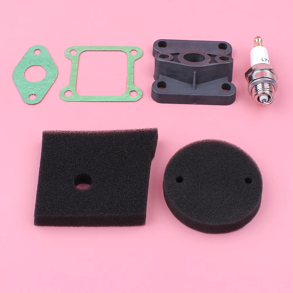 Air Filter Foam Carburetor Insulator Intake Manifold Spark Plug Gasket Kit For Robin NB411 2 Stroke Brush Cutter Trimmer Engine Air Filter Foam Carburetor Insulator Intake Manifold Spark Plug Gasket Kit For Robin NB411 2 Stroke Brush Cutter Trimmer Engine