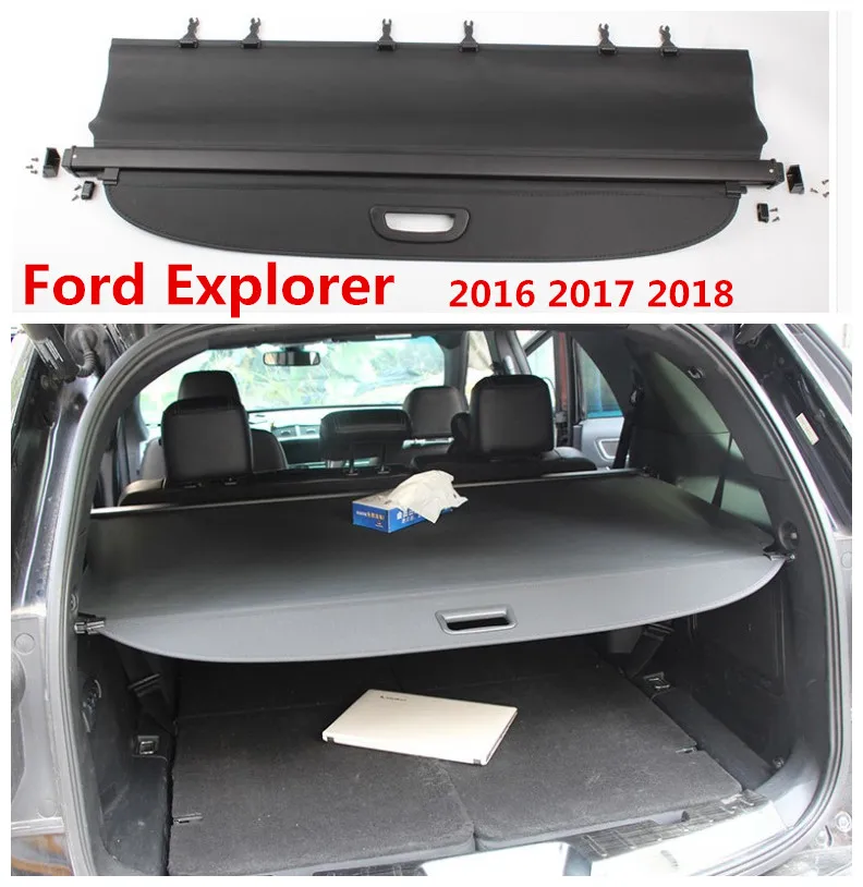 Для Ford Explorer 2016 2017 2018 задняя крышка для багажника Защитная экрана высокое качество