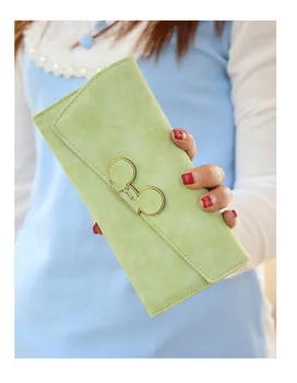 

by dhl or ems 50pcs Fashion Color Scrubs Long Women Wallet Ladies Mickey Purse Coin purses holders Lady Pocket Wallets