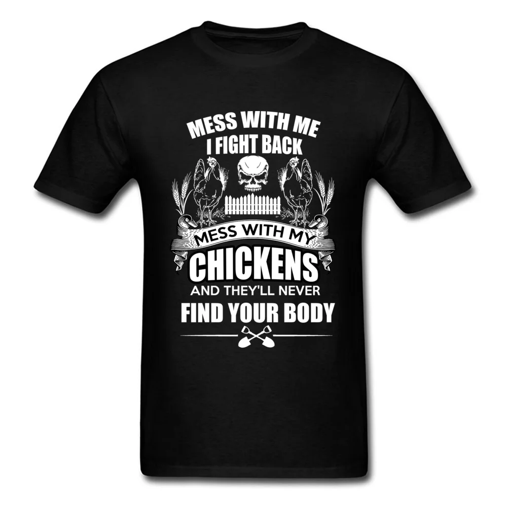

CHICKEN Tshirt 100% Colombia Men's Tops Tees Best Christmas Mirai Nikki Tops T Shirt Summer Skull Fight Tee Shirt Drop Shipping