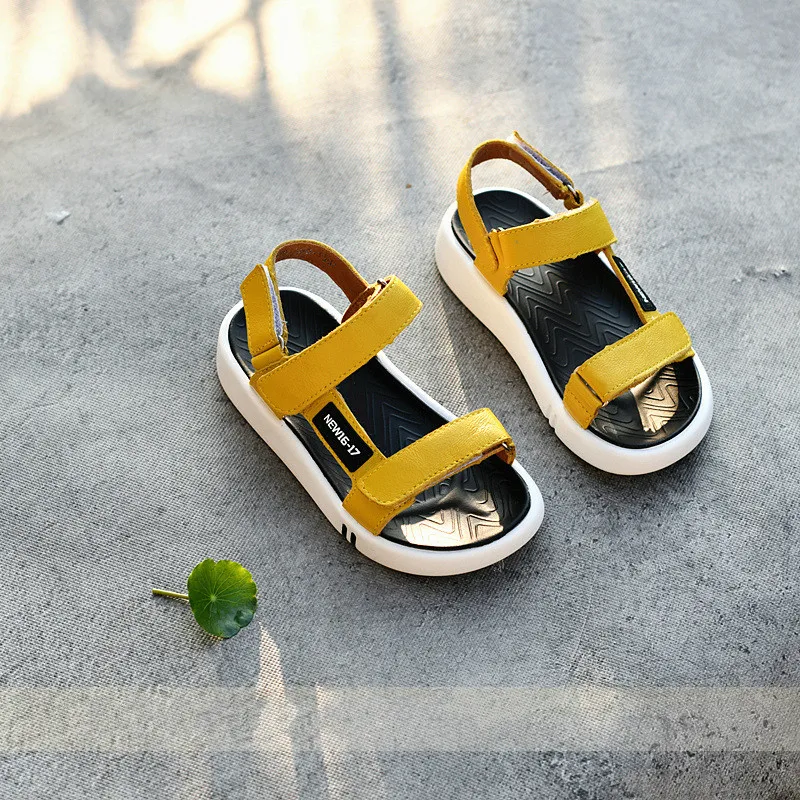 

Genuine Leather Kids Shoes Sandalias Sandalet School Shoes Beach Sandals Boys Sandals Open Toe Casual Summer Shoes Girls Shoes