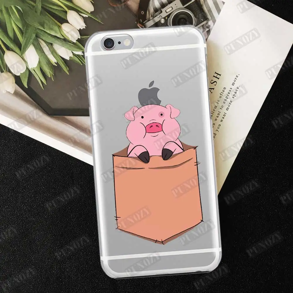 Милый чехол для телефона с рисунком из мультфильма Гравити Фолз Waddles the Pig Для iphone 11 pro X XR XS MAX 6 6S 8 7 Plus 5 5S SE 4 4S силиконовый чехол из ТПУ - Цвет: TPU  A453